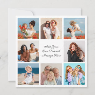 Maak Uw Eigen Foto Collage van 8 Foto's Voeg Uw Gr Kaart