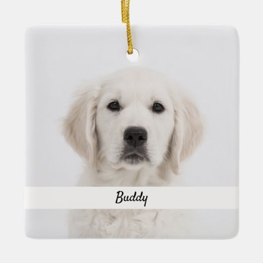 Maak uw eigen foto-herinneringen voor persoonlijke keramisch ornament (Voorkant)