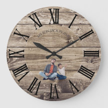 Maak Uw Eigen Foto Rustieke Houten Klok