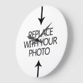 Maak uw eigen foto-wandklokken grote klok (Hoek)