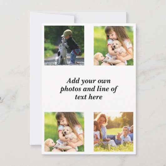 Maak uw eigen fotocollage en tekst (Voorkant)