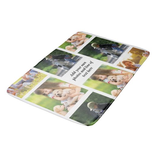 Maak uw eigen fotocollage en tekst badmat (Gekanteld)