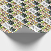 Maak uw eigen fotocollage en tekst cadeaupapier (Hoek)