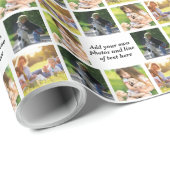 Maak uw eigen fotocollage en tekst cadeaupapier (Rol Hoek)