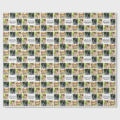 Maak uw eigen fotocollage en tekst cadeaupapier (Vlak)