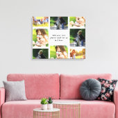 Maak uw eigen fotocollage en tekst canvas afdruk (Insitu (Woonkamer))