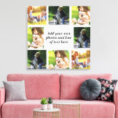 Maak uw eigen fotocollage en tekst canvas afdruk (Insitu (Woonkamer))