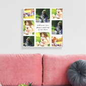 Maak uw eigen fotocollage en tekst canvas afdruk (Insitu (Woonkamer))