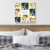 Maak uw eigen fotocollage en tekst canvas afdruk (Insitu (Slaapkamer))