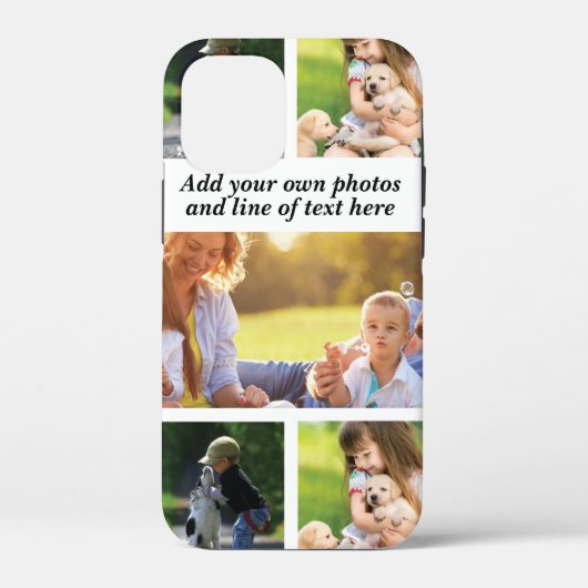 Maak uw eigen fotocollage en tekst Case-Mate iPhone case (Achterkant)