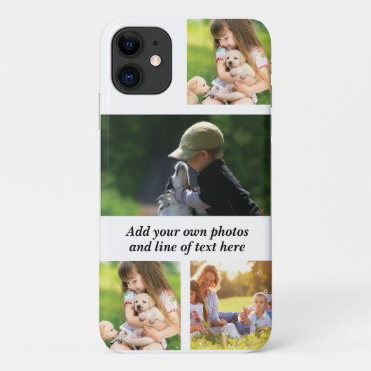 Maak uw eigen fotocollage en tekst Case-Mate iPhone case (Achterkant)