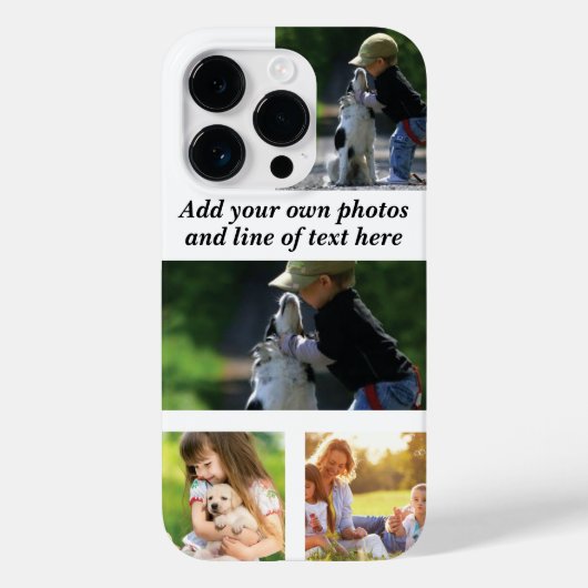 Maak uw eigen fotocollage en tekst Case-Mate iPhone case (Achterkant)