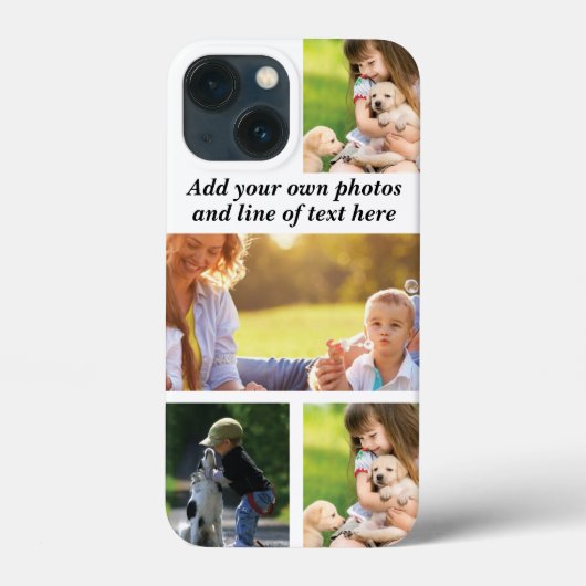 Maak uw eigen fotocollage en tekst Case-Mate iPhone case (Achterkant)