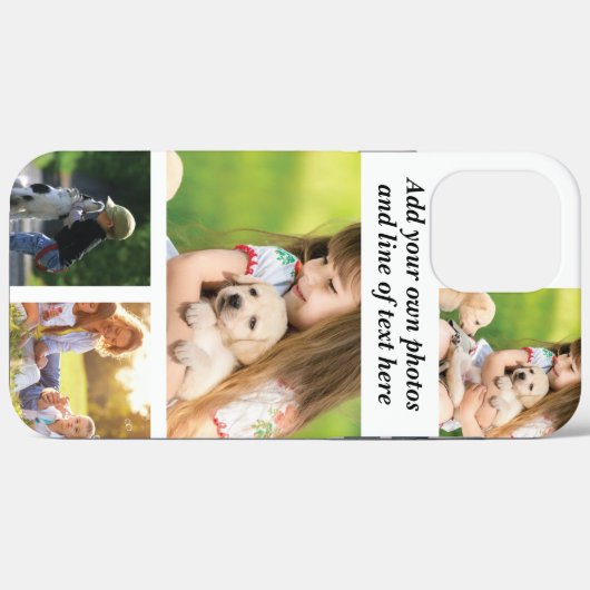Maak uw eigen fotocollage en tekst Case-Mate iPhone case (Achterkant (horizontaal))