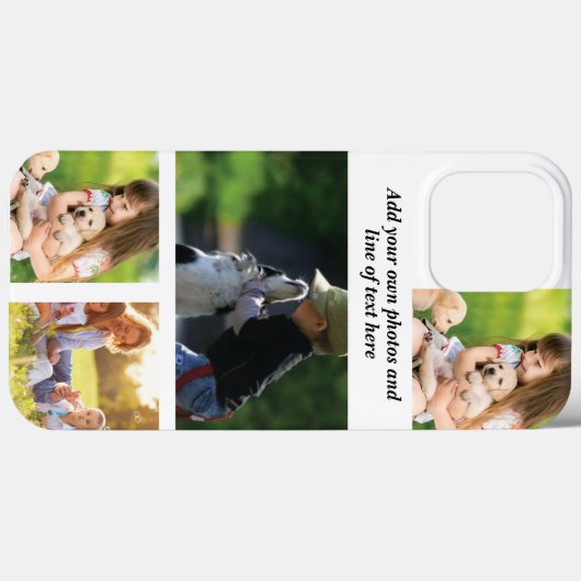 Maak uw eigen fotocollage en tekst Case-Mate iPhone case (Achterkant (horizontaal))