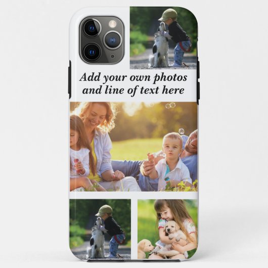 Maak uw eigen fotocollage en tekst Case-Mate iPhone case (Achterkant)