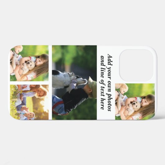 Maak uw eigen fotocollage en tekst Case-Mate iPhone case (Achterkant (horizontaal))