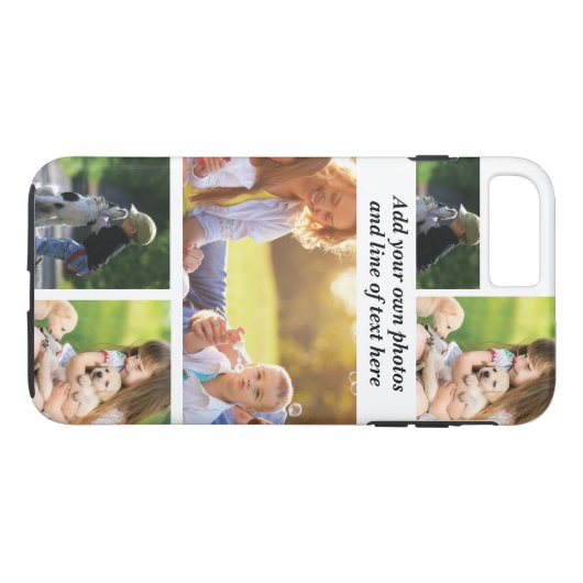 Maak uw eigen fotocollage en tekst Case-Mate iPhone case (Achterkant (Horizontaal))
