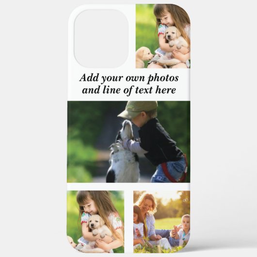Maak uw eigen fotocollage en tekst Case-Mate iPhone case (Achterkant)