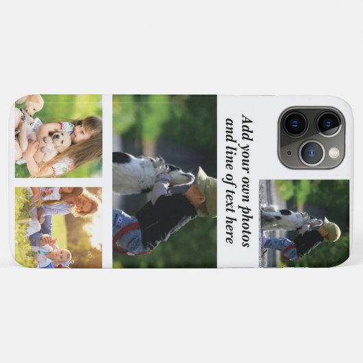 Maak uw eigen fotocollage en tekst Case-Mate iPhone case (Achterkant (horizontaal))