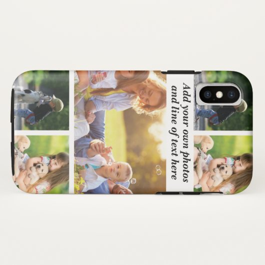 Maak uw eigen fotocollage en tekst Case-Mate iPhone case (Achterkant (horizontaal))