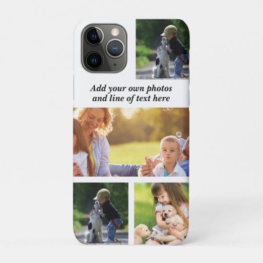 Maak uw eigen fotocollage en tekst Case-Mate iPhone case (Achterkant)