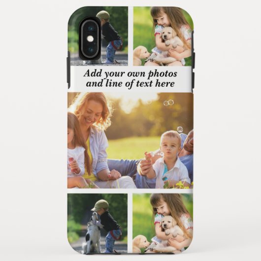 Maak uw eigen fotocollage en tekst Case-Mate iPhone case (Achterkant)