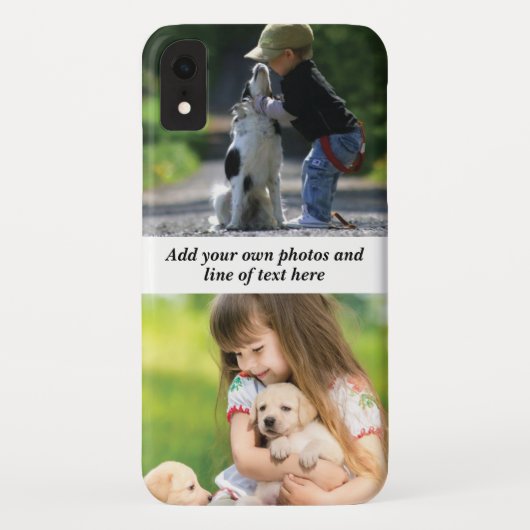 Maak uw eigen fotocollage en tekst Case-Mate iPhone case (Achterkant)