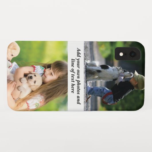 Maak uw eigen fotocollage en tekst Case-Mate iPhone case (Achterkant (horizontaal))