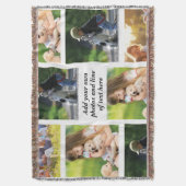 Maak uw eigen fotocollage en tekst deken (Voorkant Verticaal)