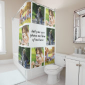 Maak uw eigen fotocollage en tekst douchegordijn (In situ)