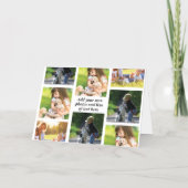 Maak uw eigen fotocollage en tekst folie feestdagenkaart (Achterkant)