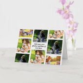 Maak uw eigen fotocollage en tekst folie feestdagenkaart (Orchidee)