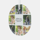 Maak uw eigen fotocollage en tekst glas ornament (Voorkant links)