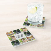 Maak uw eigen fotocollage en tekst glazen onderzetter (Schuin)