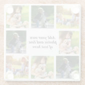 Maak uw eigen fotocollage en tekst glazen onderzetter (Achterkant)