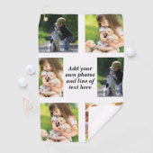 Maak uw eigen fotocollage en tekst golfhanddoek (Insitu)