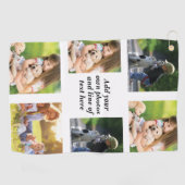 Maak uw eigen fotocollage en tekst golfhanddoek (Horizontaal)