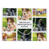 Maak uw eigen fotocollage en tekst groot cadeauzakje (Achterkant)