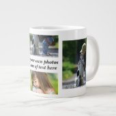 Maak uw eigen fotocollage en tekst grote koffiekop (Voorkant rechts)