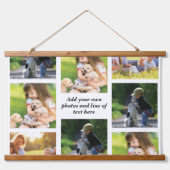 Maak uw eigen fotocollage en tekst hangend wandkleed (Voorkant 2)