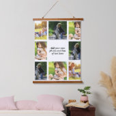 Maak uw eigen fotocollage en tekst hangend wandkleed (Slaapkamer)