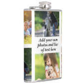 Maak uw eigen fotocollage en tekst heupfles (Rechts)