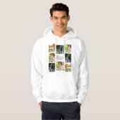 Maak uw eigen fotocollage en tekst hoodie (Voorkant volledig)