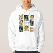 Maak uw eigen fotocollage en tekst hoodie (Voorkant)