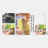 Maak uw eigen fotocollage en tekst iPhone hoesje (Achterkant horizontaal)