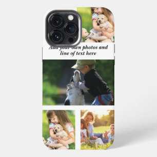 Maak uw eigen fotocollage en tekst iPhone 13 pro max hoesje