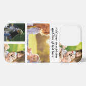 Maak uw eigen fotocollage en tekst iPhone hoesje (Achterkant horizontaal)