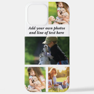 Maak uw eigen fotocollage en tekst iPhone 12 pro max hoesje