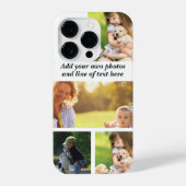 Maak uw eigen fotocollage en tekst iPhone hoesje (Achterkant)